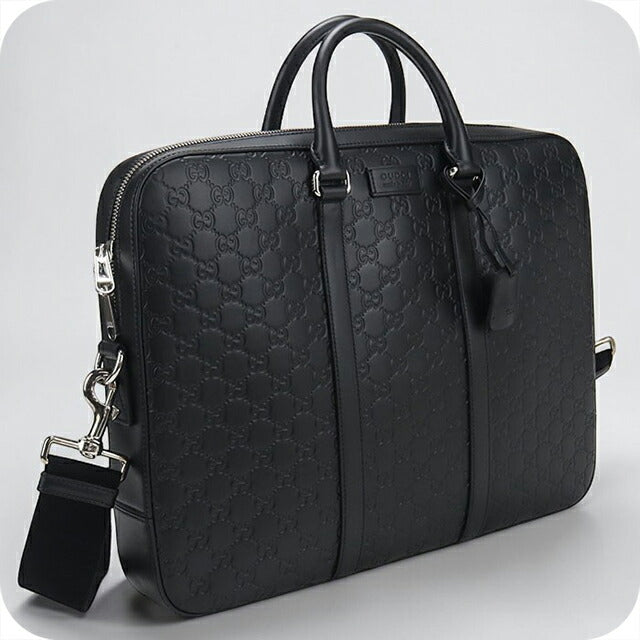中古 グッチ ブリーフケース メンズ ブランド GUCCI グッチシマ レザー 428041 ブラック USDGU114165011