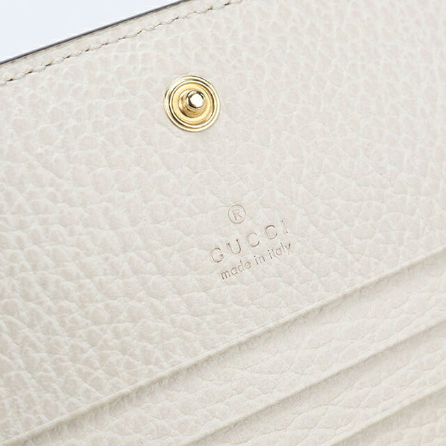 中古 グッチ 二つ折り財布 二折財布 レディース ブランド GUCCI ダブルG バイカラー カードケース ウォレット 658610 ベージュ USDGU114295011