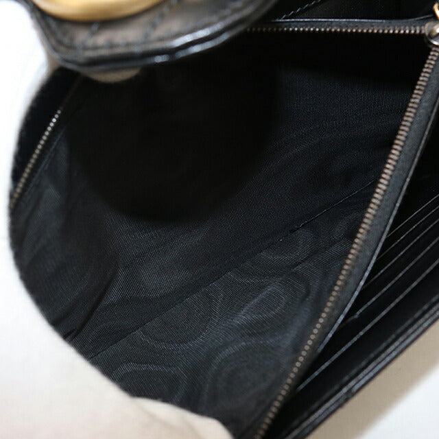 中古 グッチ チェーンウォレット レディース ブランド GUCCI GGマーモント レザー 474575 ブラック USDGU114375011
