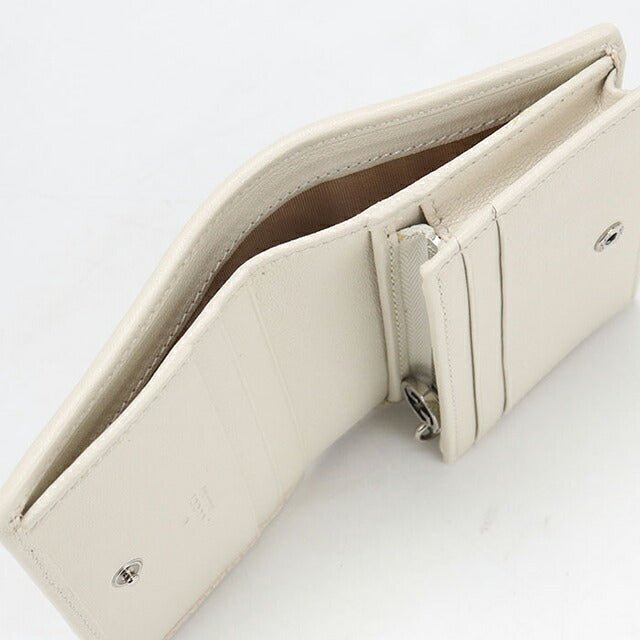 中古 グッチ 二つ折り財布 二折財布 レディース ブランド GUCCI ブロンディ レザー 760317 ホワイト USDGU114483011