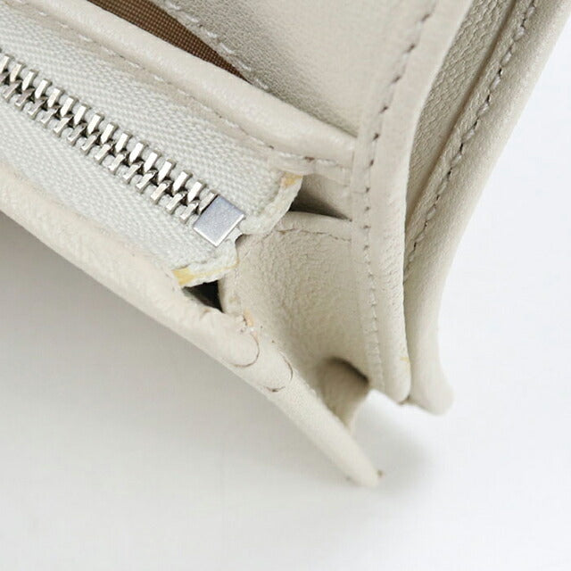 中古 グッチ 二つ折り財布 二折財布 レディース ブランド GUCCI ブロンディ レザー 760317 ホワイト USDGU114483011