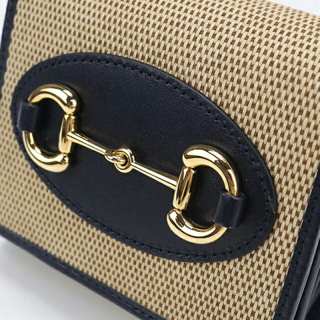 中古 グッチ 二つ折り財布 二折財布 レディース ブランド GUCCI ホースビット レザー 621891 ベージュ USDGU114504011