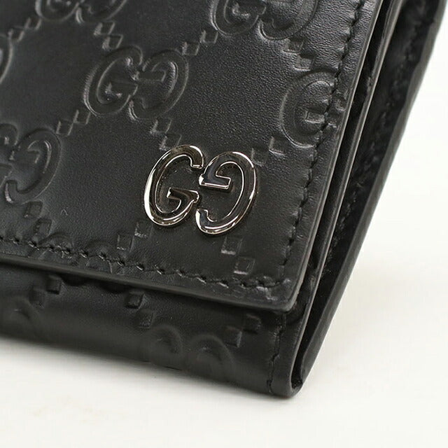 中古 グッチ 長財布二折 メンズ ブランド GUCCI グッチシマ 長財布二折 481727 ブラック USDGU114691011
