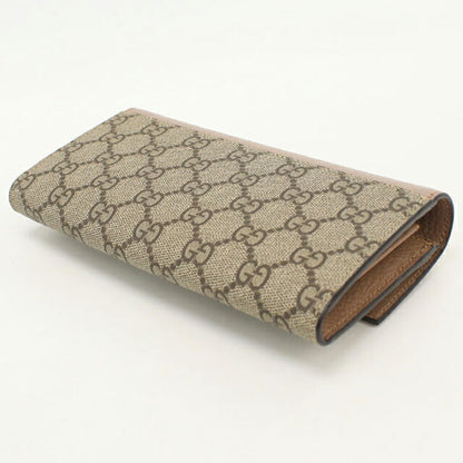 中古 グッチ 長財布二折 レディース ブランド GUCCI ダブルG バイカラー　コンチネンタルウォレット 456116 ベージュ USDGU115113011