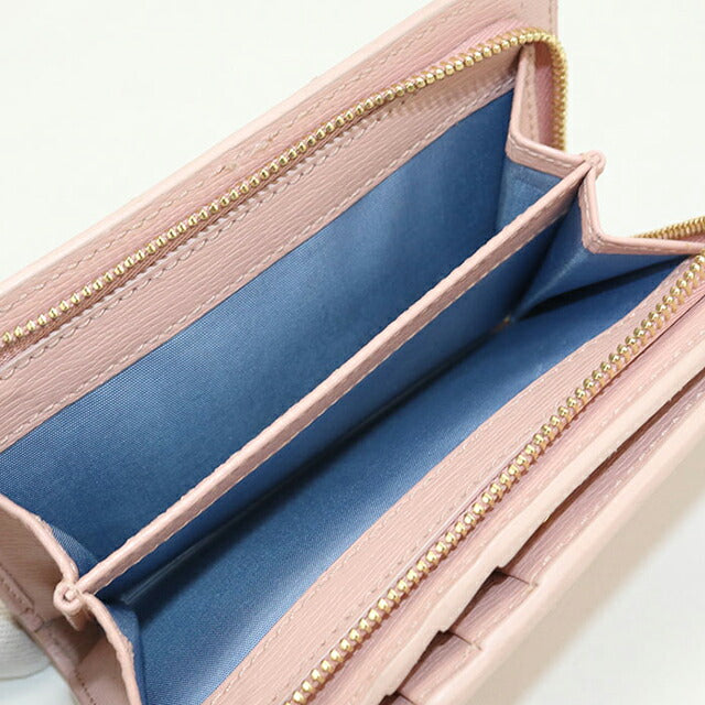 中古 グッチ 二つ折り財布 二折財布 レディース ブランド GUCCI グッチ スクリプト レザー 772640 ピンク USDGU115159011