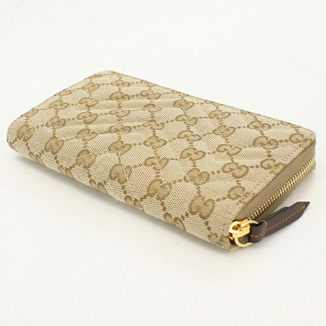 中古 グッチ 長財布ラウンドファスナー レディース ブランド GUCCI GGマーモント ジップアラウンドウォレット 443123 ベージュ USDGU115276011