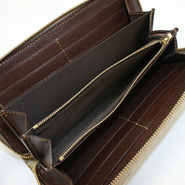 中古 グッチ 長財布ラウンドファスナー レディース ブランド GUCCI GGマーモント ジップアラウンドウォレット 443123 ベージュ USDGU115276011