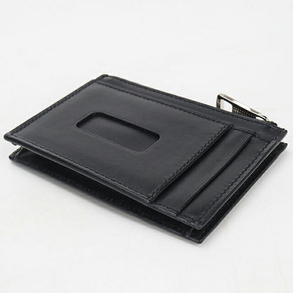 中古 グッチ カードケース メンズ ブランド GUCCI グッチシマ フラグメントケース レザー 597560 ブラック USDGU115279011