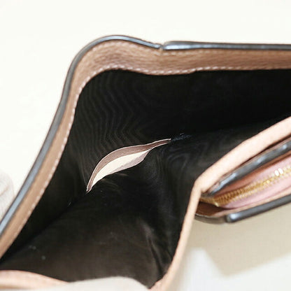 中古 グッチ 二つ折り財布 二折財布 コンパクト レディース ブランド GUCCI ダブルG ミディアム　ウォレット 598587 ピンク USDGU115333011