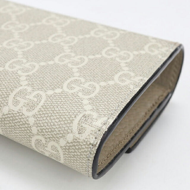 中古 グッチ 長財布二折 レディース ブランド GUCCI ダブルG バイカラー コンチネンタルウォレット 456116 ベージュ USDGU115430011