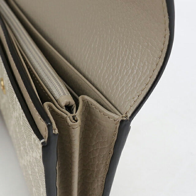 中古 グッチ 長財布二折 レディース ブランド GUCCI ダブルG バイカラー コンチネンタルウォレット 456116 ベージュ USDGU115430011