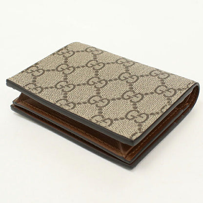 中古 グッチ 二つ折り財布 二折財布 コンパクト ユニセックス ブランド GUCCI GGスプリーム コンパクトフラップウォレット 779810 ベージュ USDGU115683011