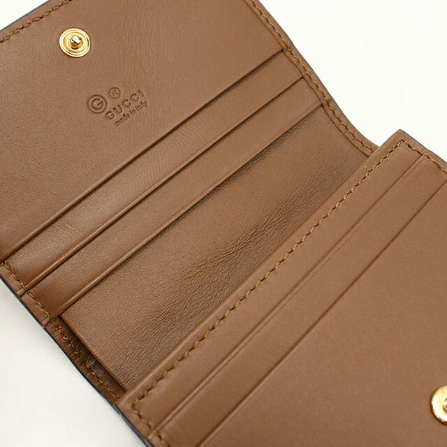 中古 グッチ 二つ折り財布 二折財布 コンパクト ユニセックス ブランド GUCCI GGスプリーム コンパクトフラップウォレット 779810 ベージュ USDGU115683011