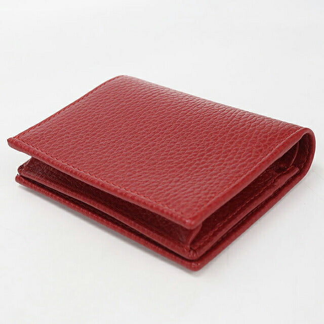 中古 グッチ 二つ折り財布 二折財布 レディース ブランド GUCCI ダブルG スモールウォレット レザー 456126 レッド USDGU115691011