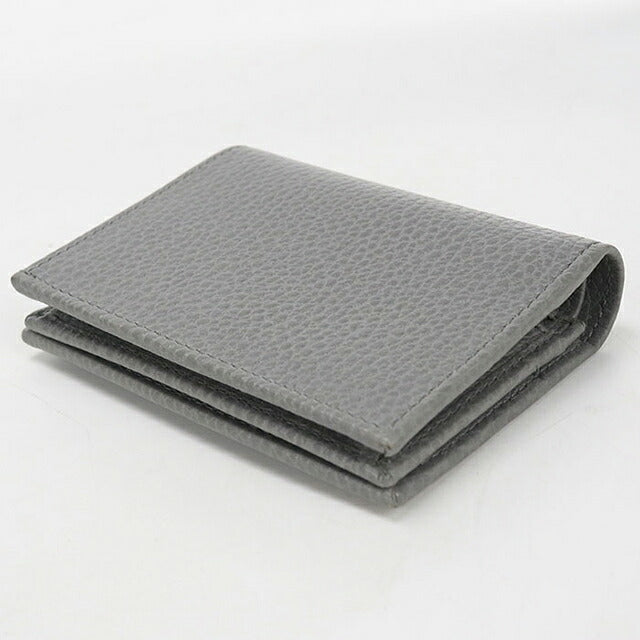 中古 グッチ 二つ折り財布 二折財布 コンパクト レディース ブランド GUCCI ダブルG スモールウォレット レザー 456126 グレー USDGU115848011