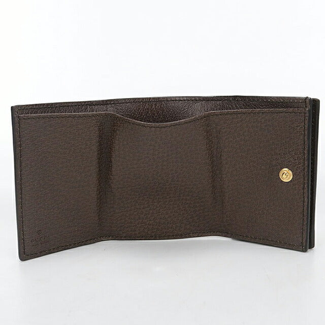 中古 グッチ 三つ折り財布 三折財布 コンパクト レディース ブランド GUCCI オフィディア 735099 ベージュ USDGU115850011