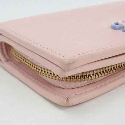 中古 グッチ 二つ折り財布 二折財布 コンパクト レディース ブランド GUCCI ダブルG バイカラー スモールウォレット レザー ピンク USDGU115985011