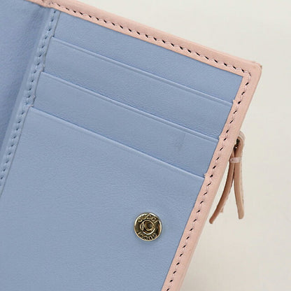 中古 グッチ 二つ折り財布 二折財布 コンパクト レディース ブランド GUCCI ダブルG バイカラー スモールウォレット レザー ピンク USDGU115985011