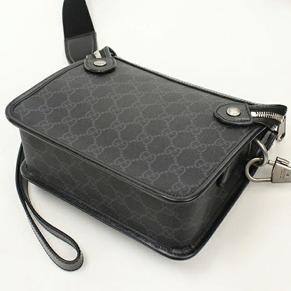 中古 グッチ ショルダーバッグ メンズ ブランド GUCCI インターロッキングG 2WAY 674164 ブラック USDGU115997011