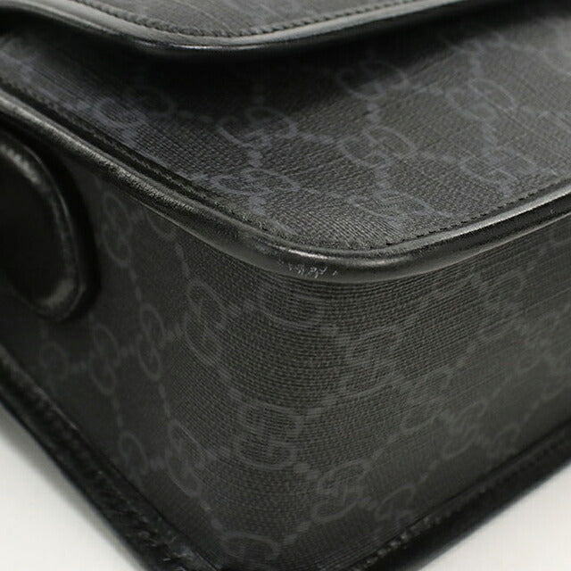 中古 グッチ ショルダーバッグ メンズ ブランド GUCCI インターロッキングG 2WAY 674164 ブラック USDGU115997011
