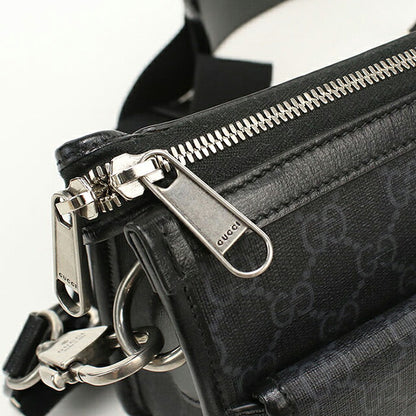 中古 グッチ ショルダーバッグ メンズ ブランド GUCCI インターロッキングG 2WAY 674164 ブラック USDGU115997011