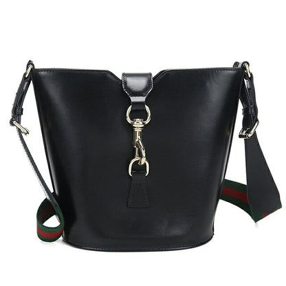 中古 グッチ ショルダーバッグ レディース ブランド GUCCI ミニバケットショルダー レザー 782908 ブラック USDGU116231011