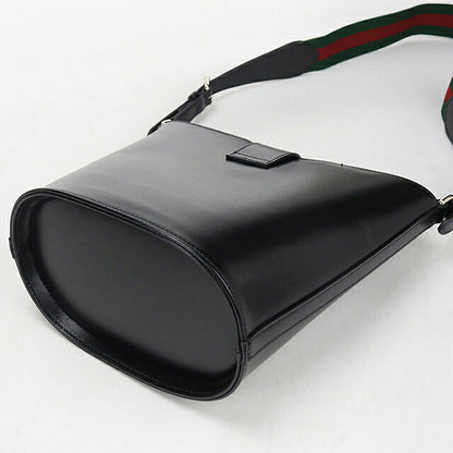 中古 グッチ ショルダーバッグ レディース ブランド GUCCI ミニバケットショルダー レザー 782908 ブラック USDGU116231011