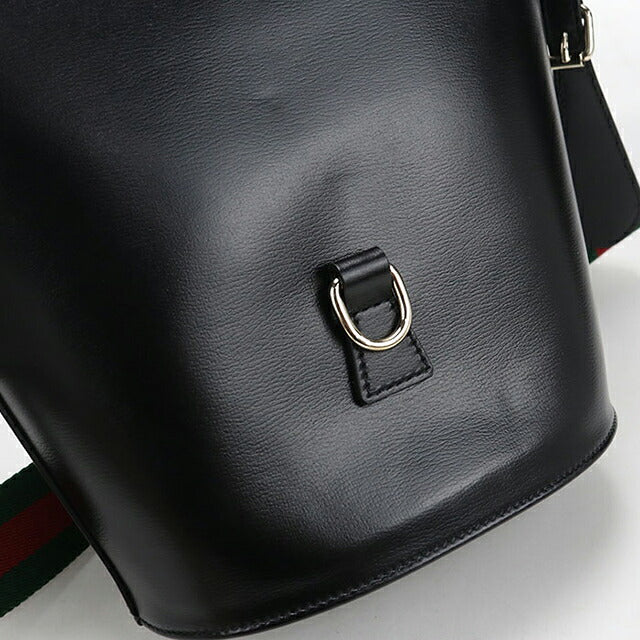 中古 グッチ ショルダーバッグ レディース ブランド GUCCI ミニバケットショルダー レザー 782908 ブラック USDGU116231011