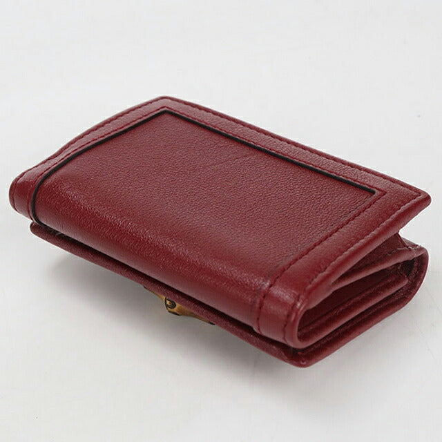 中古 グッチ 三つ折り財布 三折財布 コンパクト レディース ブランド GUCCI グッチ ダイアナ コンパクトウォレット レザー 658633 レッド USDGU116272011