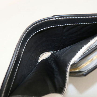 中古 グッチ 二つ折り財布 二折財布 コンパクト レディース ブランド GUCCI ダブルG ミディアム ウォレット 598587 シルバー/ベージュ USDGU116611011