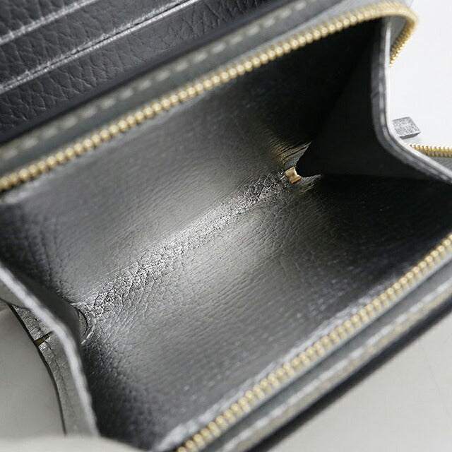 中古 グッチ 二つ折り財布 二折財布 コンパクト レディース ブランド GUCCI ダブルG ミディアム ウォレット 598587 シルバー/ベージュ USDGU116611011