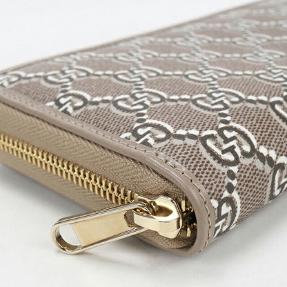 中古 グッチ 長財布ラウンドファスナー レディース ブランド GUCCI GGシャドウ ジップアラウンドウォレット 795048 ブラウン USDGU116617011