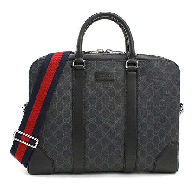 中古 グッチ ブリーフケース メンズ ブランド GUCCI GGスプリーム 2WAY 474135 ブラック USDGU116647011