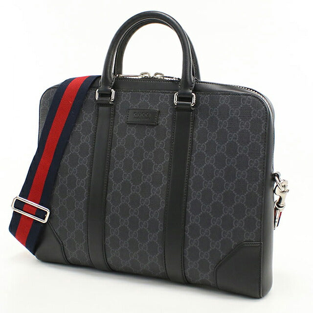 中古 グッチ ブリーフケース メンズ ブランド GUCCI GGスプリーム 2WAY 474135 ブラック USDGU116647011