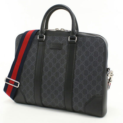 中古 グッチ ブリーフケース メンズ ブランド GUCCI GGスプリーム 2WAY 474135 ブラック USDGU116647011