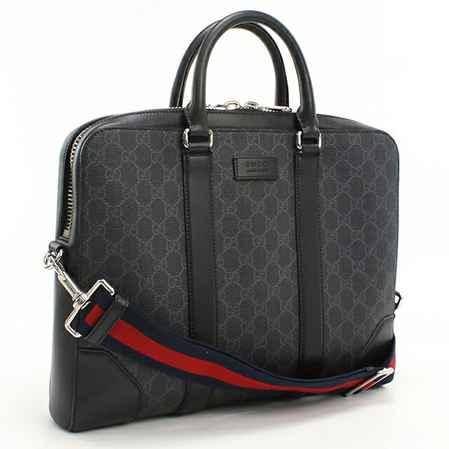 中古 グッチ ブリーフケース メンズ ブランド GUCCI GGスプリーム 2WAY 474135 ブラック USDGU116647011
