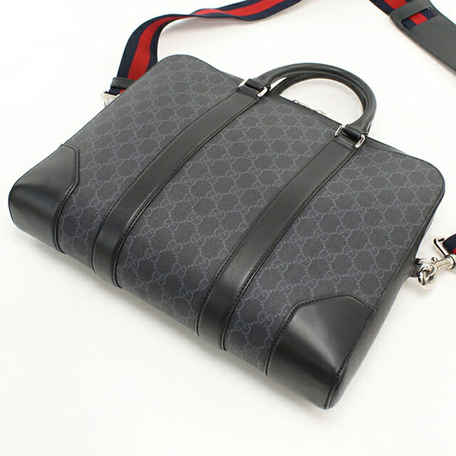 中古 グッチ ブリーフケース メンズ ブランド GUCCI GGスプリーム 2WAY 474135 ブラック USDGU116647011