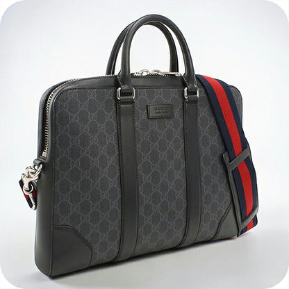 中古 グッチ ブリーフケース メンズ ブランド GUCCI GGスプリーム 2WAY 474135 ブラック USDGU116647011