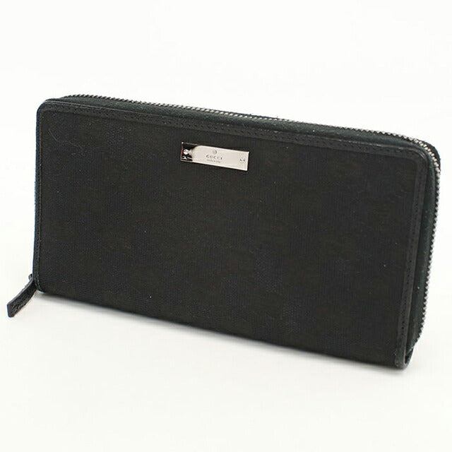 中古 グッチ 長財布ラウンドファスナー ユニセックス ブランド GUCCI GGキャンバス ジップアラウンドウォレット 307980 ブラック USDGU116654011
