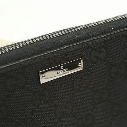 中古 グッチ 長財布ラウンドファスナー ユニセックス ブランド GUCCI GGキャンバス ジップアラウンドウォレット 307980 ブラック USDGU116654011