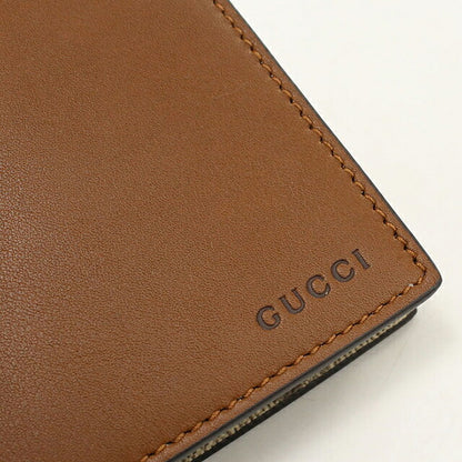 中古 グッチ 長財布二折 ユニセックス ブランド GUCCI GGエンブレム ロングウォレット レザー 818955 ブラウン USDGU116996011