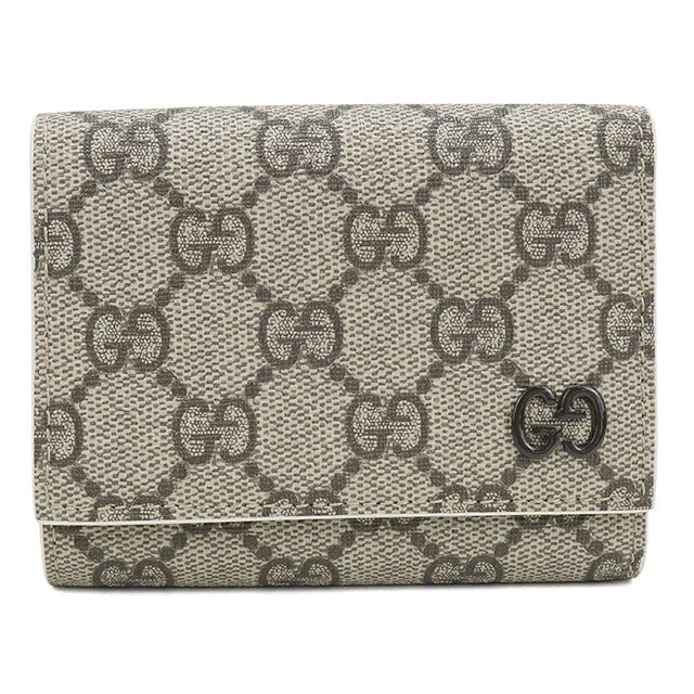 中古 グッチ 三つ折り財布 三折財布 コンパクト レディース ブランド GUCCI GGスプリーム  769225 ベージュ USDGU117117011