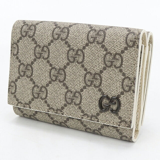 Used Gucci Trifold Wallet Trifold Wallet Compact Ladies Brand GUCCI GG Supreme 769225 Beige USDGU117117011