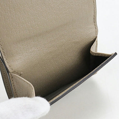 中古 グッチ 三つ折り財布 三折財布 コンパクト レディース ブランド GUCCI オフィディア  735099 ベージュ USDGU117554011