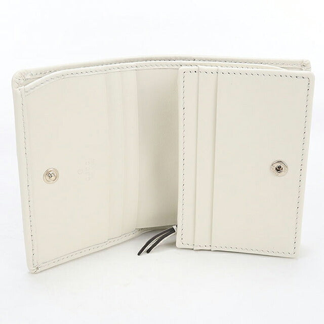 中古 グッチ 二つ折り財布 二折財布 コンパクト レディース ブランド GUCCI GGエンブレム スモールウォレット 820692 ベージュ USDGU117559011