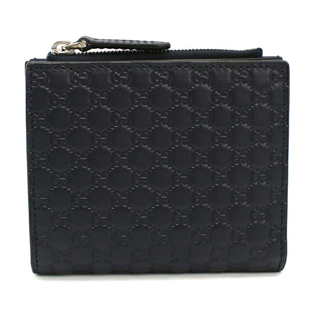 Used Gucci Bifold Wallet Bifold Wallet Compact Unisex Brand GUCCI Micro Guccisima Leather 544475 Navy USDGU117693011