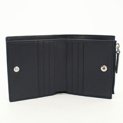 中古 グッチ 二つ折り財布 二折財布 コンパクト ユニセックス ブランド GUCCI マイクログッチシマ  レザー 544475 ネイビー USDGU117693011