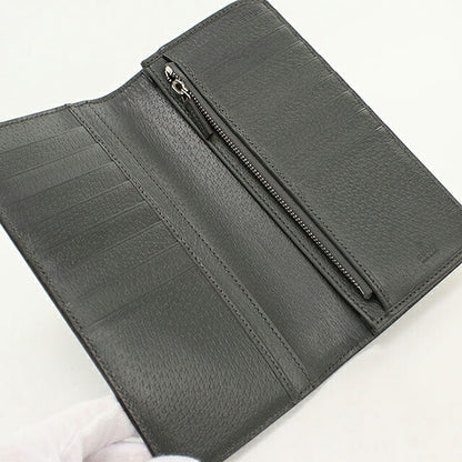中古 グッチ 長財布二折 メンズ ブランド GUCCI オフィディア ロングウォレット 791746 グレー USDGU117913011