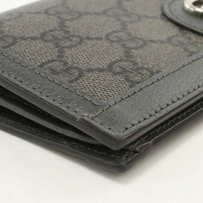 中古 グッチ 長財布二折 メンズ ブランド GUCCI オフィディア ロングウォレット 791746 グレー USDGU117913011