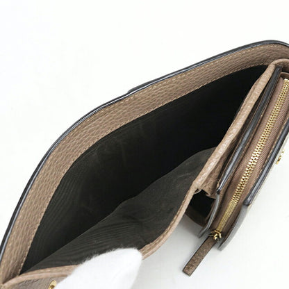 二手 Gucci 双折钱包 双折钱包 紧凑女士品牌 GUCCI 双 G 双色中号钱包 598587 米色 USDGU117944011